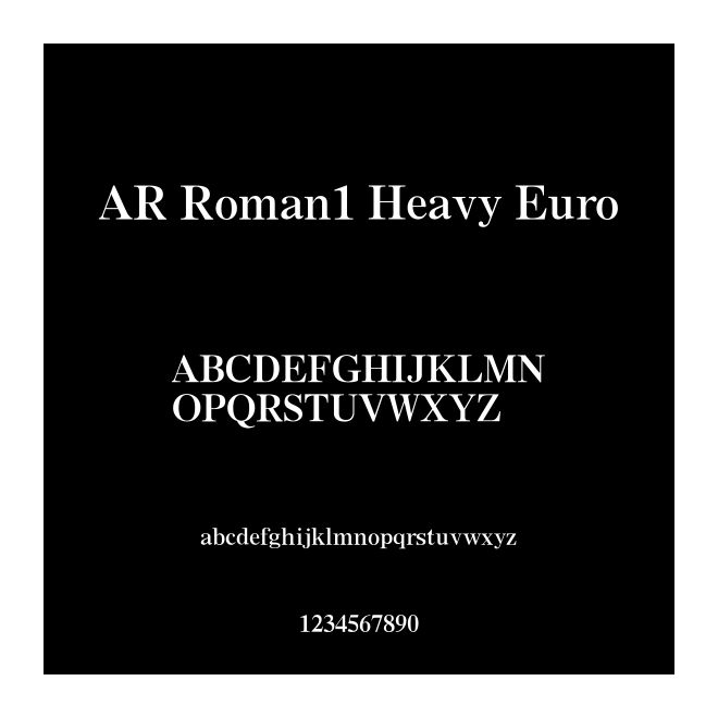 AR Roman1 Heavy Euro