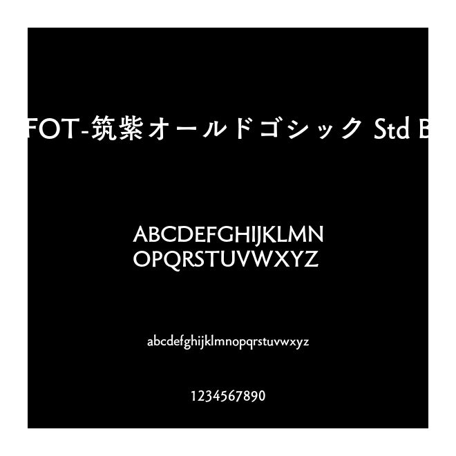 FOT-筑紫オールドゴシック Std B