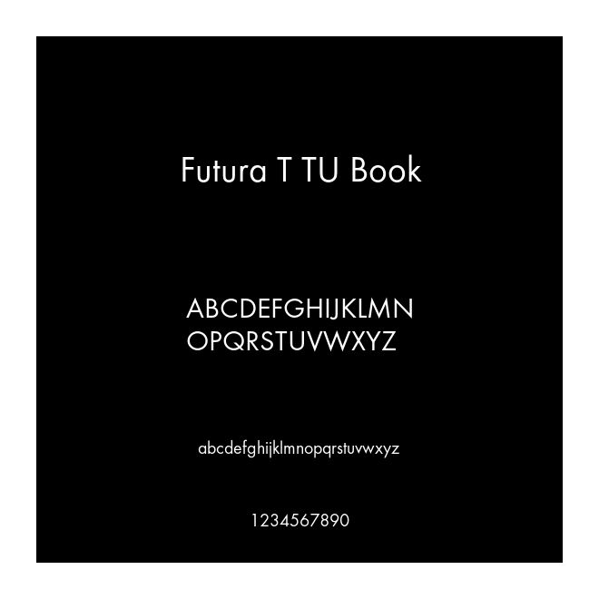 Futura T TU Book