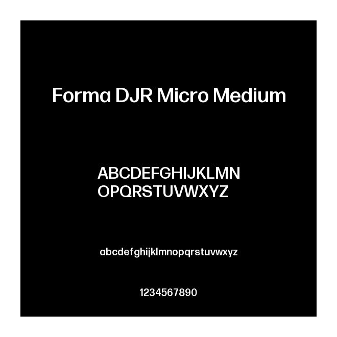 Forma DJR Micro Medium