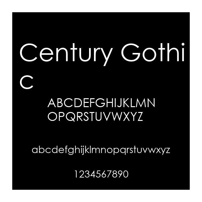 Century Gothic