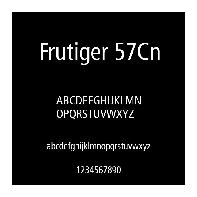 Frutiger 57Cn