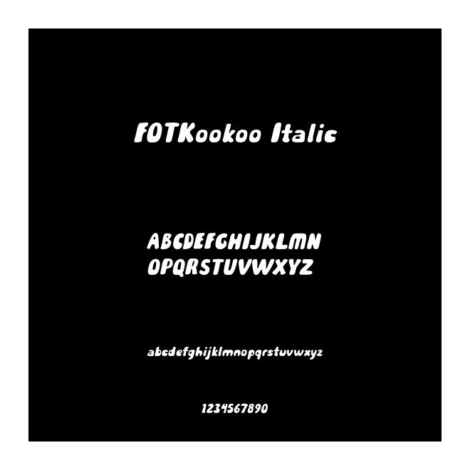 FOTKookoo Italic