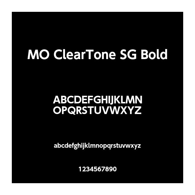 MO ClearTone SG Bold