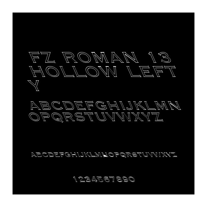 FZ ROMAN 13 HOLLOW LEFTY