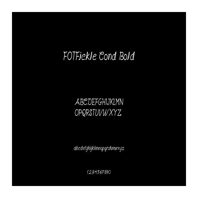 FOTFickle Cond Bold