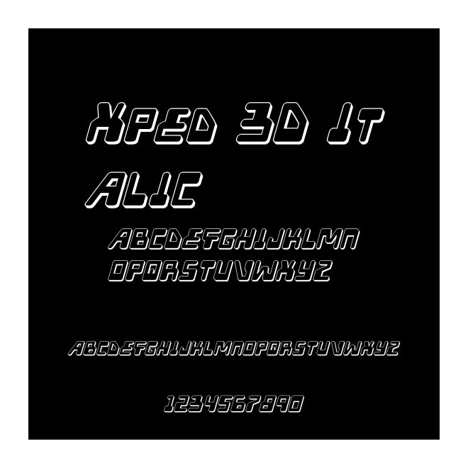 Xped 3D Italic
