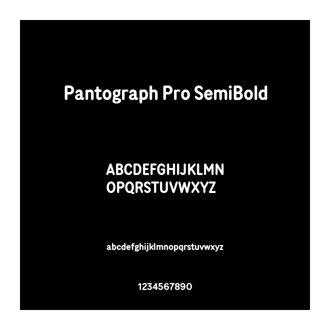 Pantograph Pro SemiBold