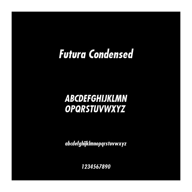 Futura Condensed