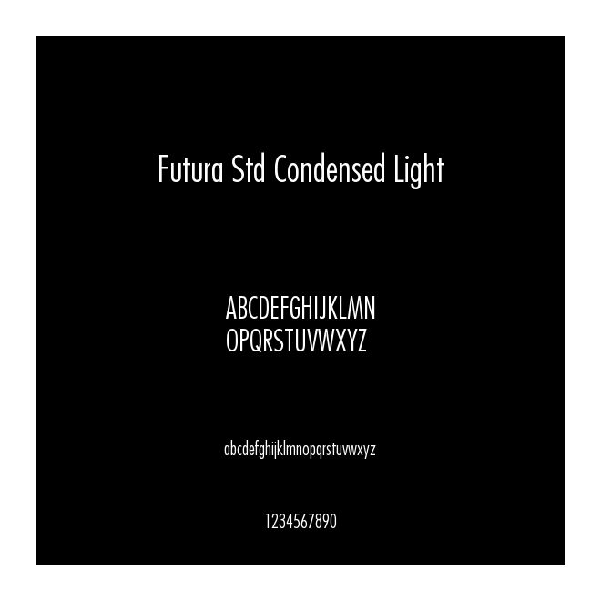 Futura Std Condensed Light