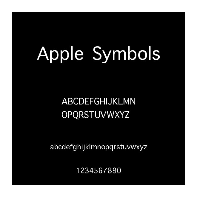 Apple Symbols