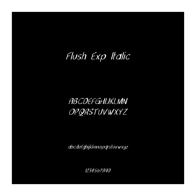 Flush Exp Italic