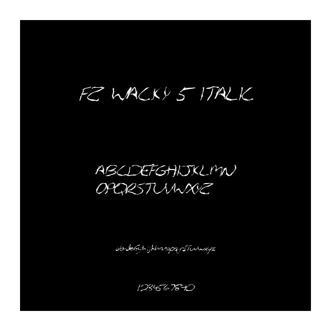 FZ WACKY 5 ITALIC