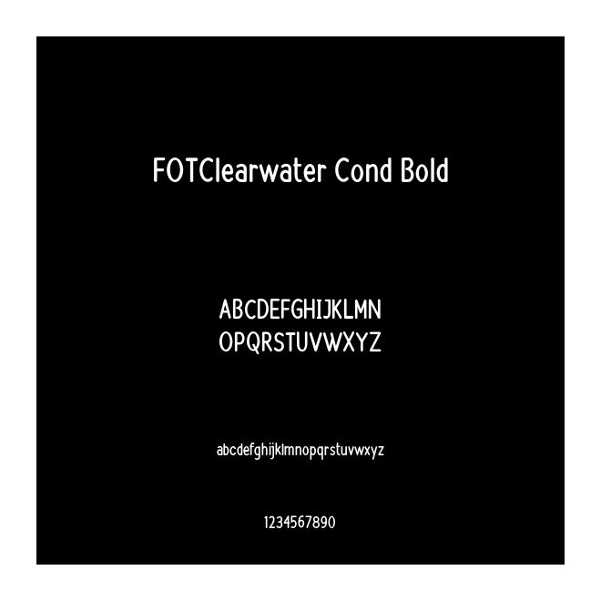 FOTClearwater Cond Bold