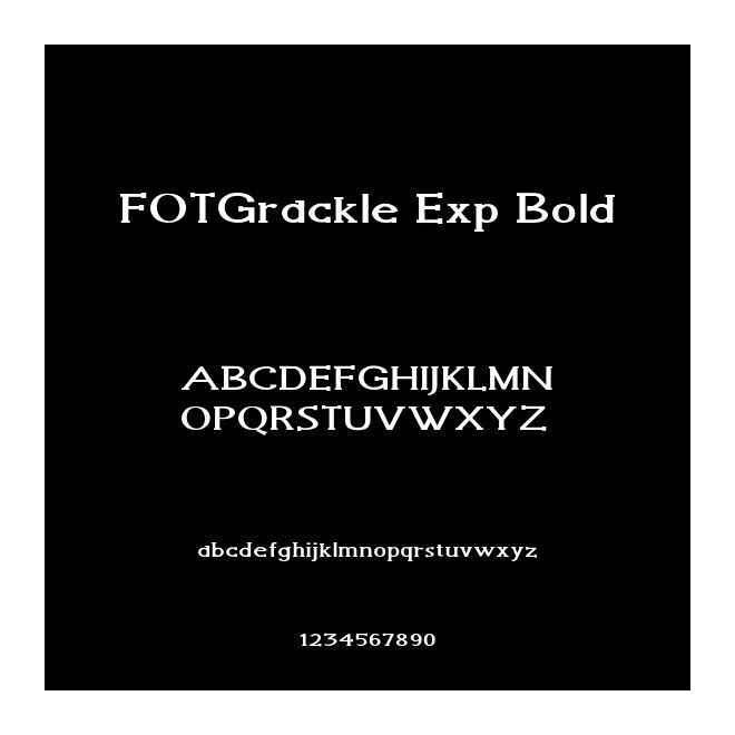 FOTGrackle Exp Bold