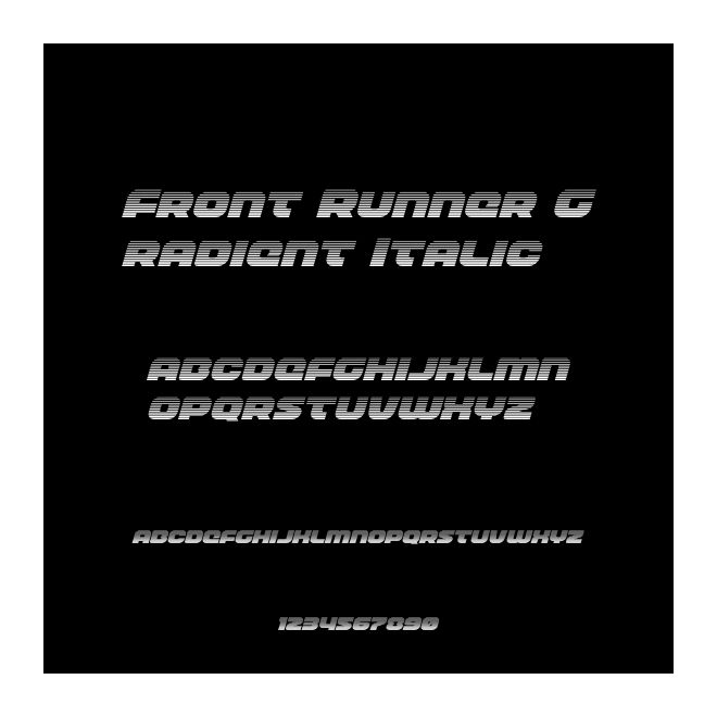 Front Runner Gradient Italic