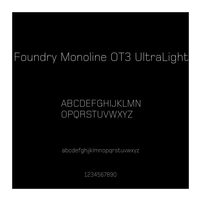 Foundry Monoline OT3 UltraLight
