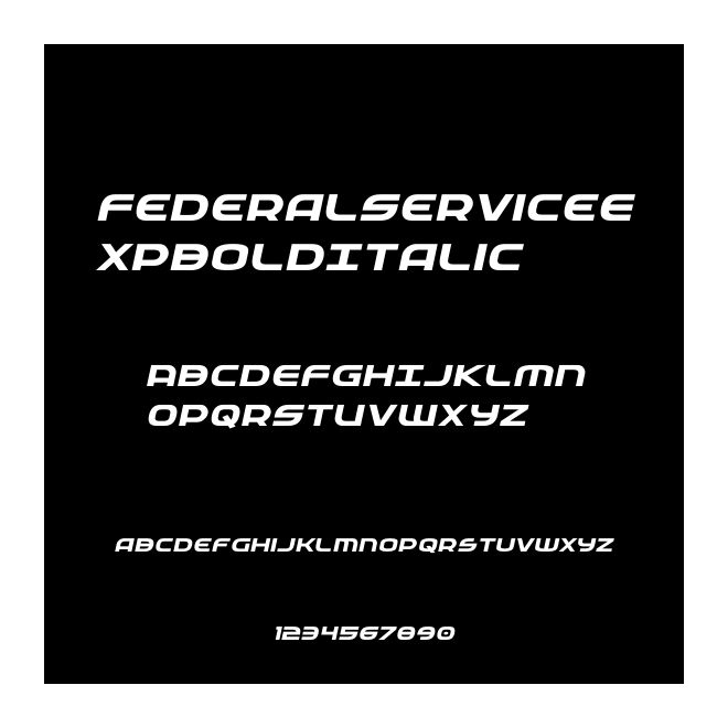 FederalServiceExpBoldItalic