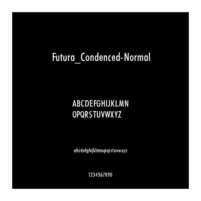 Futura_Condenced-Normal