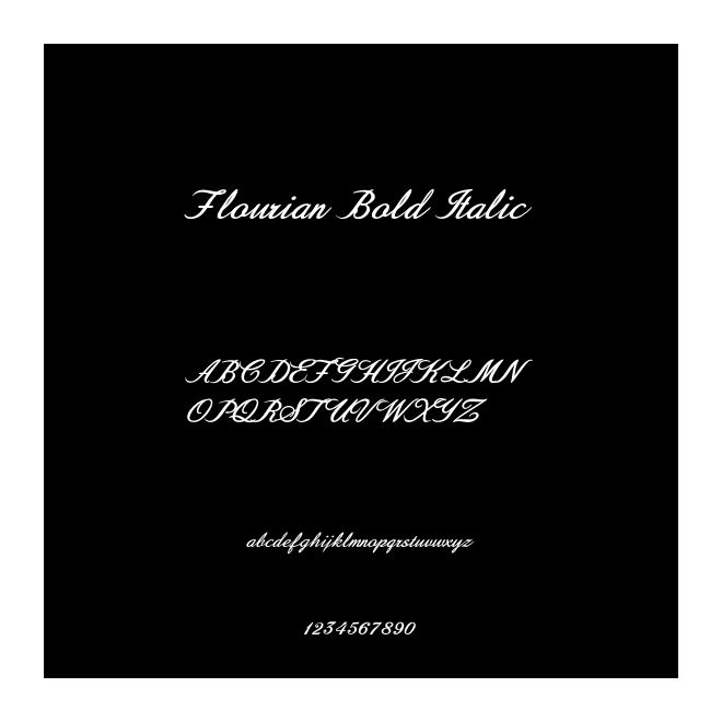 Flourian Bold Italic