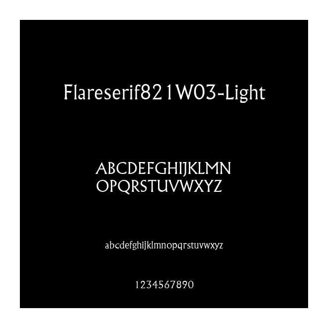 Flareserif821W03-Light