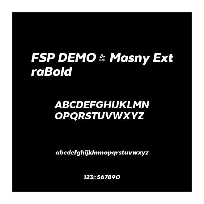 FSP DEMO - Masny ExtraBold