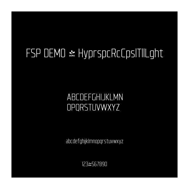 FSP DEMO - HyprspcRcCpslTllLght