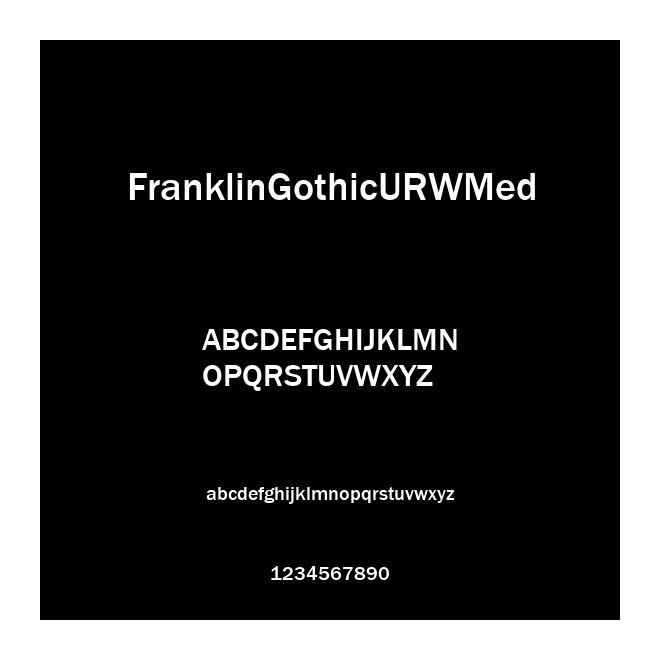 FranklinGothicURWMed