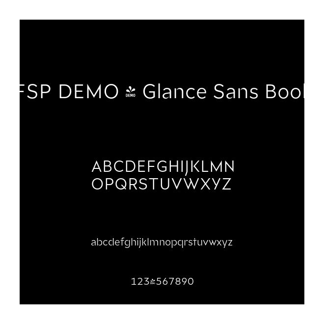 FSP DEMO - Glance Sans Book