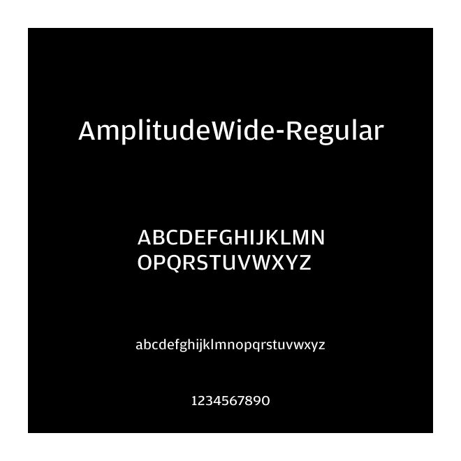 AmplitudeWide-Regular