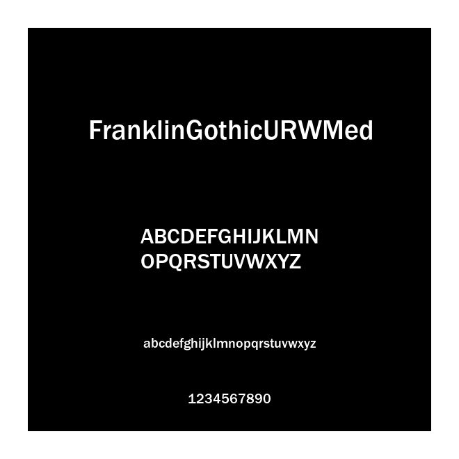 FranklinGothicURWMed