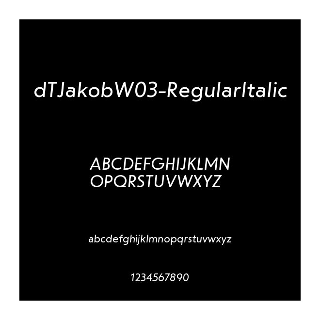 dTJakobW03-RegularItalic