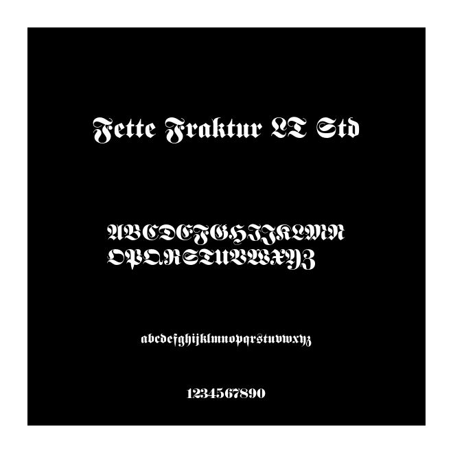 Fette Fraktur LT Std