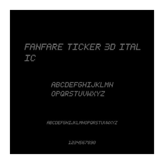 Fanfare Ticker 3D Italic