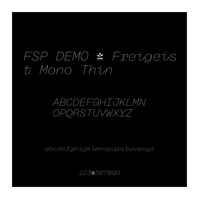 FSP DEMO - Freigeist Mono Thin