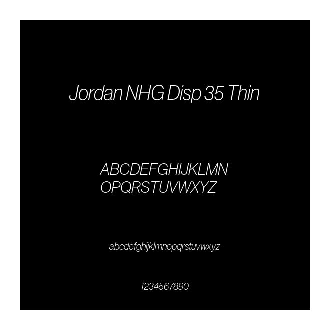 Jordan NHG Disp 35 Thin