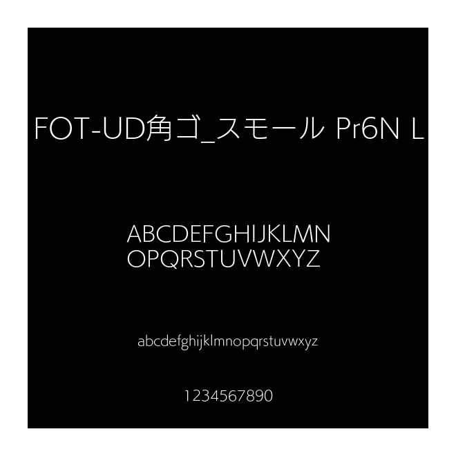 FOT-UD角ゴ_スモール Pr6N L