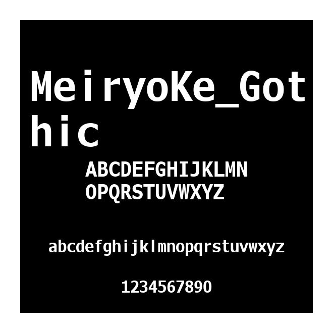 MeiryoKe_Gothic