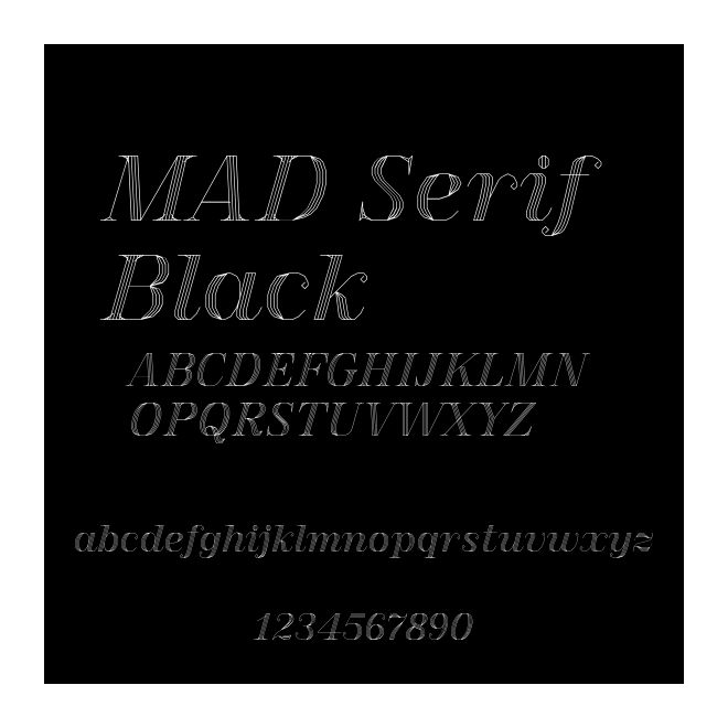 MAD Serif Black