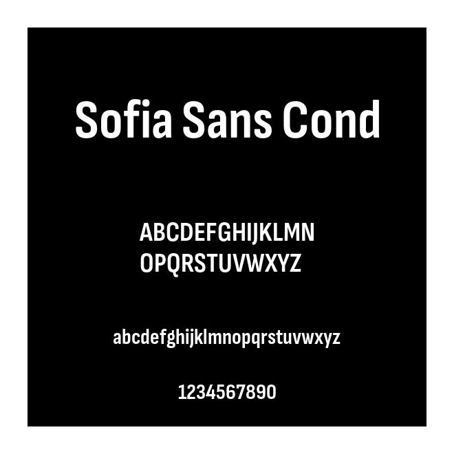 Sofia Sans Cond