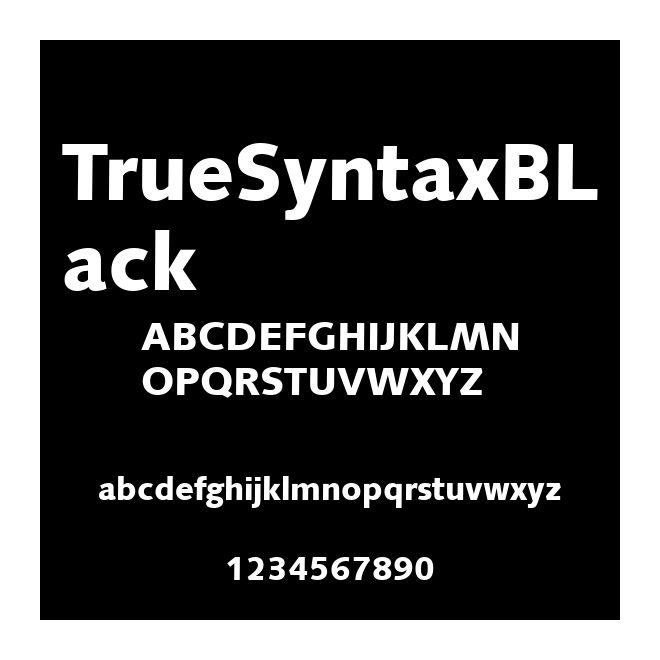 TrueSyntaxBLack