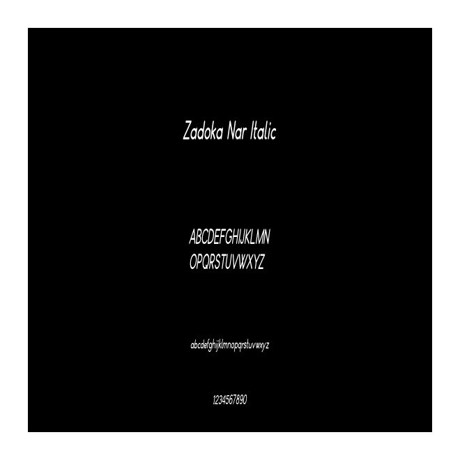 Zadoka Nar Italic