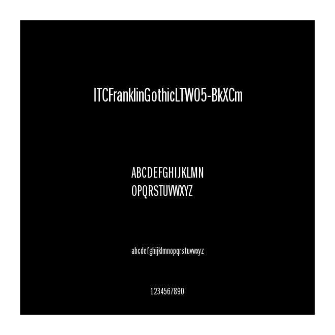 ITCFranklinGothicLTW05-BkXCm