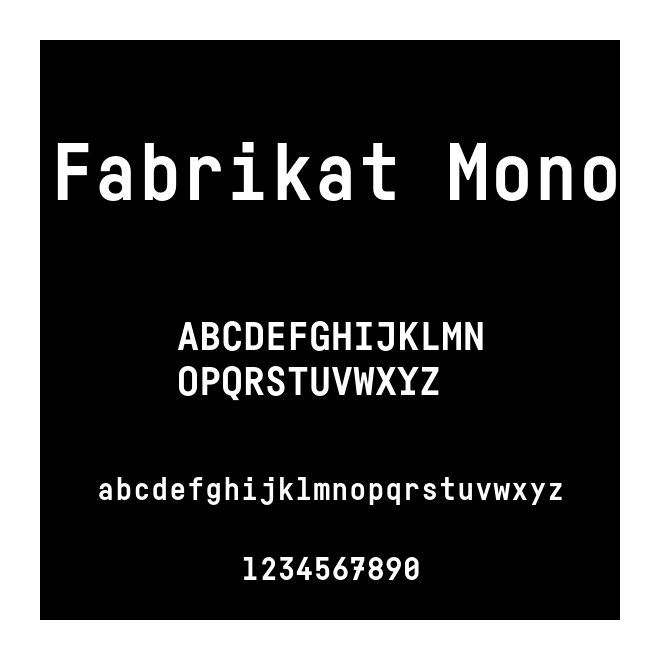 Fabrikat Mono