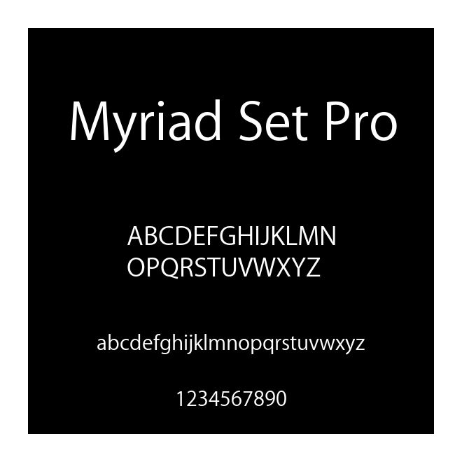 Myriad Set Pro