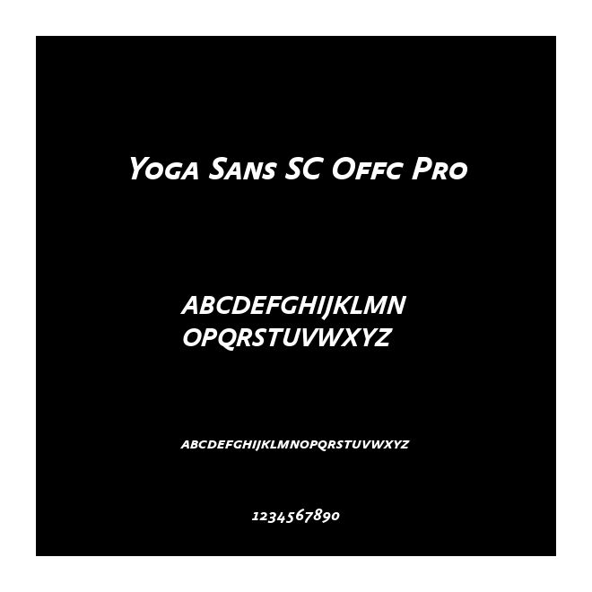 Yoga Sans SC Offc Pro