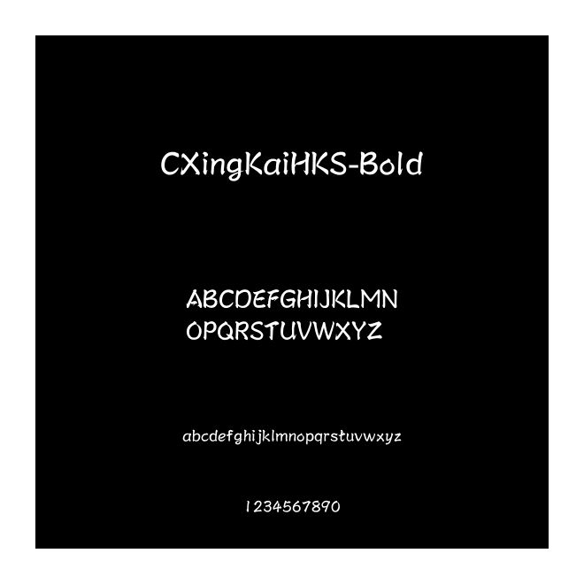 CXingKaiHKS-Bold