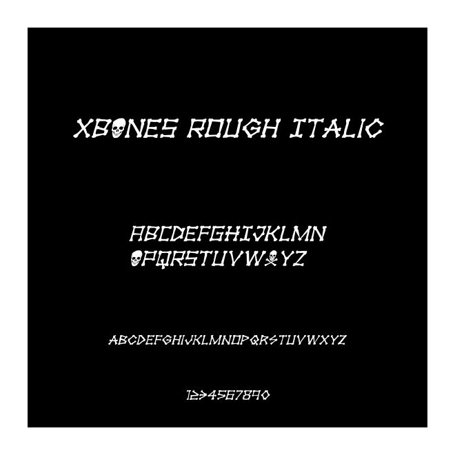 xBONES Rough Italic