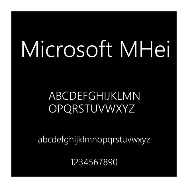 Microsoft MHei