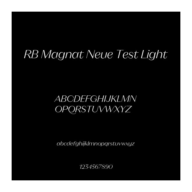 RB Magnat Neue Test Light